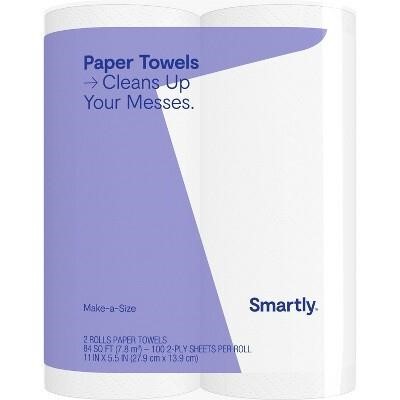 Smartly Paper Towels 12/100 ct  11x5.5