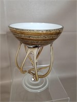 VTG Zorza Jellyfish Poland Art Glass Bowl