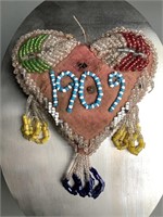 Antique Native American Beadwork, 1909
