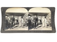 Photo Stereo View Lindbergh w/ Spirit of St Louis
