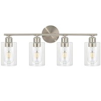 Luupyia 4Lights Bathroom Vanity Light Brushed