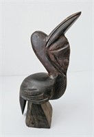 Vintage Carved Ironwood Pelican Statue #1