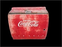 Antique Coca-Cola Coke Cooler Patio Ice Chest