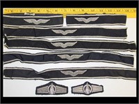 SET OF 6 WEST GERMAN OFFICER AIR FORCE ARM BANDS