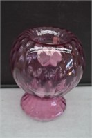 Pilgrim Cranberry Glass Votive Holder