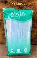 20 Pak of Disposable Face Masks