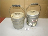 2- MINNER LUNCH PAILS