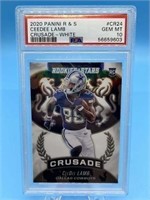 CeeDee Lamb 2020 Crusade White Prizm Rookie PSA 10