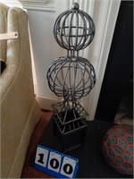 WROUGHT IRON DECORATIVE STAND--31" TALL