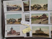 (26) Railroad Station Postcards