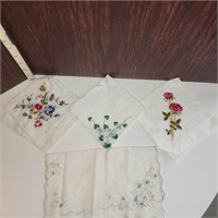 Set of another 4 vintage handkerchiefs