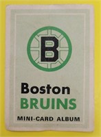 Boston Bruins 1969-70 OPC Team Booklet Insert