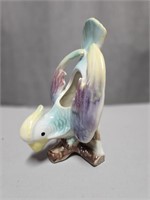 Vintage Porcelain Cockatoo Bird Planter Indoor