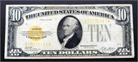1928 $10 U.S. GOLD CERTIFICATE