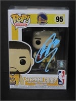 STEPHEN CURRY SIGNED FUNKO WITH COA