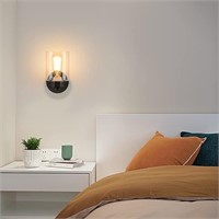 Appears NEW! Wall Sconces Set of Two, Matte Black