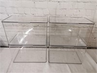 Clear Hinged Storage Containers: Medium