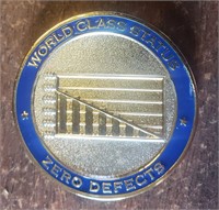 Boeing World Class Status Zero Defects Coin