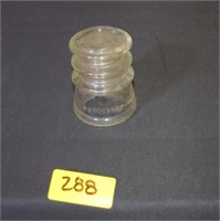 Hemingray 10 clear glass insulator