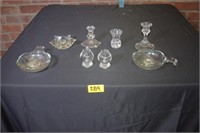 Glass candle holders