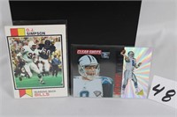 4 Graded Football Cards +OJ