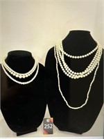 Faux Pearl Necklaces