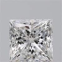 3.02 CT H/VS1 Princess Cut Diamond GIA Graded