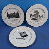 3 Kiski Centennial Assoc Collector Plates