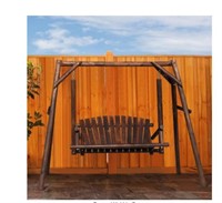 VEIKOUS wood patio swing stand