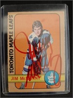 Jim Mckenny Toronto Maple Leafs Signed Card