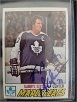 Darryl Sittler Toronto Maple Leafs Signed Card