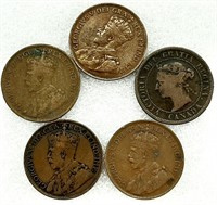 GROS SOUS 1¢ CANADA 1888, 1913, 1916, 1917 et 1918