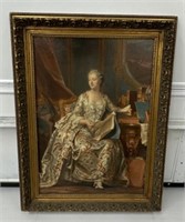 (I) Framed Reofect Painting Of Madame Pompadour