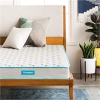 LinenSpa 6” Spring Twin Mattress Gray