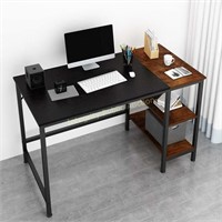 Joiscope 47” Computer Desk Black Oak Finish