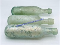 Lot of (3) Antique Torpedo Bottles 
2 Are