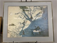 Vintage ‘Low Country Treasures’ Framed Art Print