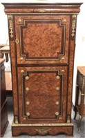 French 4 Drawer Chest with Cabinet