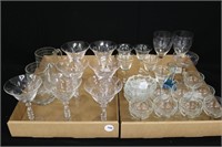 Stem Glassware, assorted