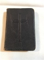 1896 leather bound prayer book