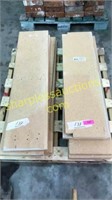 Stair threads wood particle purée boards
