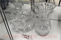 (2) pcs. Galway Crystal: