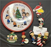 Vintage Charlie Brown Peanuts Ornaments & Metal