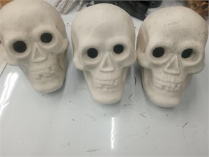 Ceramic Halloween skulls