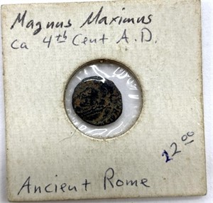 Ancient Rome Coin Magnus Maximus 0.5” (cannot