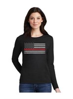 Thin Blue Line Medium Women's Classic Long Sleeve