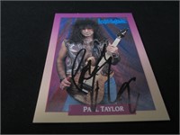 Paul Taylor Signed Trading Card SSC COA