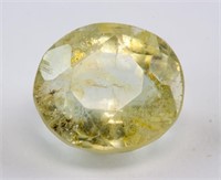 5.55ct Oval Cut Yellow Natural Sapphire AGSL