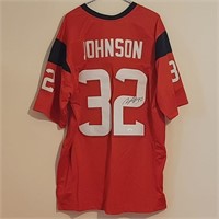 Lonnie Johnson Jr. Texans Signed Jersey COA