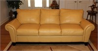 contemporary Klausner all leather sofa
